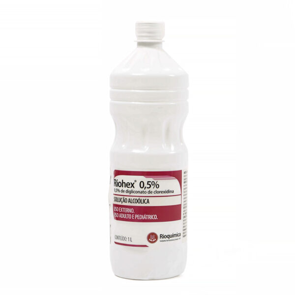 CLOREXIDINA RIOHEX 0,5% SOLUCAO ALCOOLICA 1 LITRO - RIOQUIMICA