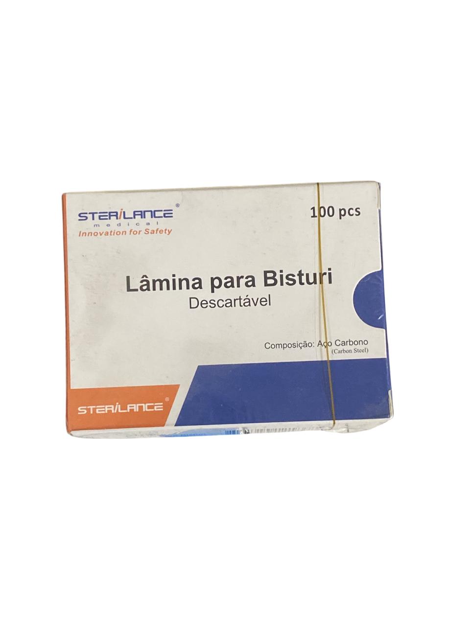 LAMINA BISTURI DESCARTAVEL N 24 C/100 - STERILANCE