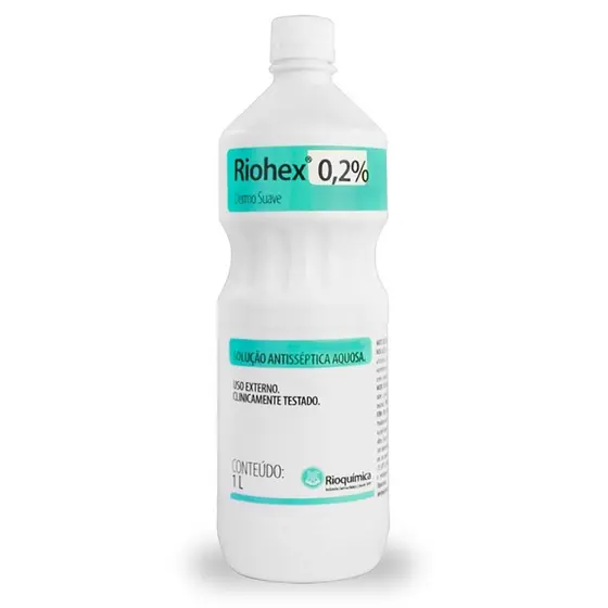 RIOHEX CLOREXIDINA 0,2% AQUOSA DERMO SUAVE 1000ML - RIOQUIMICA