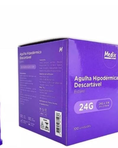 AGULHA 0,55X20MM - MEDIX