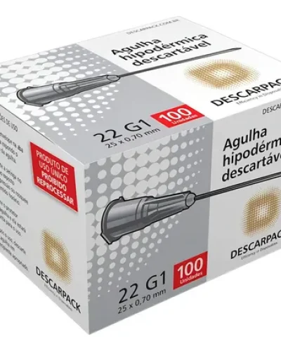 AGULHA DESCARTAVEL 25X7 - DESCARPACK