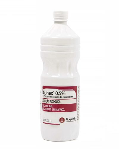 CLOREXIDINA RIOHEX 0,5% SOLUCAO ALCOOLICA 1 LITRO - RIOQUIMICA