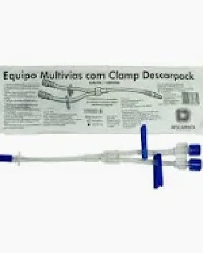 EQUIPO 2 VIAS C CLAMP CORTA FLUXO PCT 40 - DESCARPACK