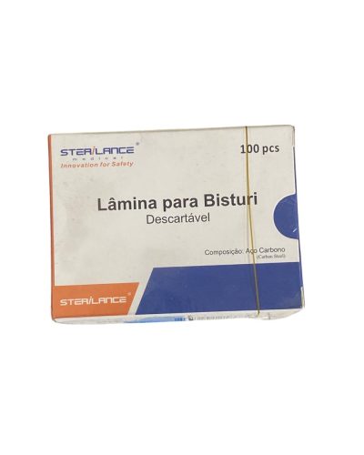 LAMINA BISTURI DESCARTAVEL N 24 C 100 - STERILANCE