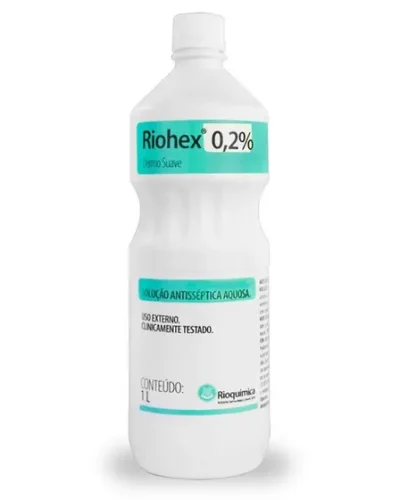 RIOHEX CLOREXIDINA 0,2% AQUOSA DERMO SUAVE 1000ML - RIOQUIMICA