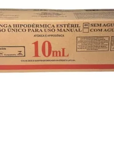 seringa 10 ml s- agulha C-250 bico luer lock SR